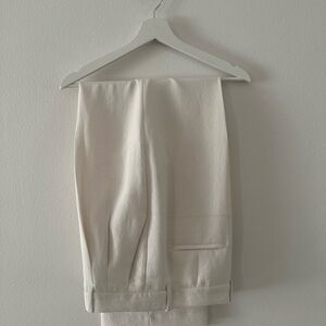 Aritzia Effortless Pant Curve Fit Light Birch High Waisted Wide Leg Trouser